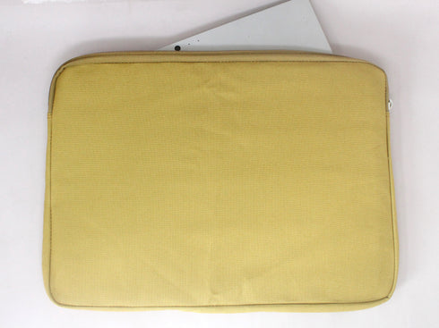 Rank Yellow Canvas Laptop Sleeve
